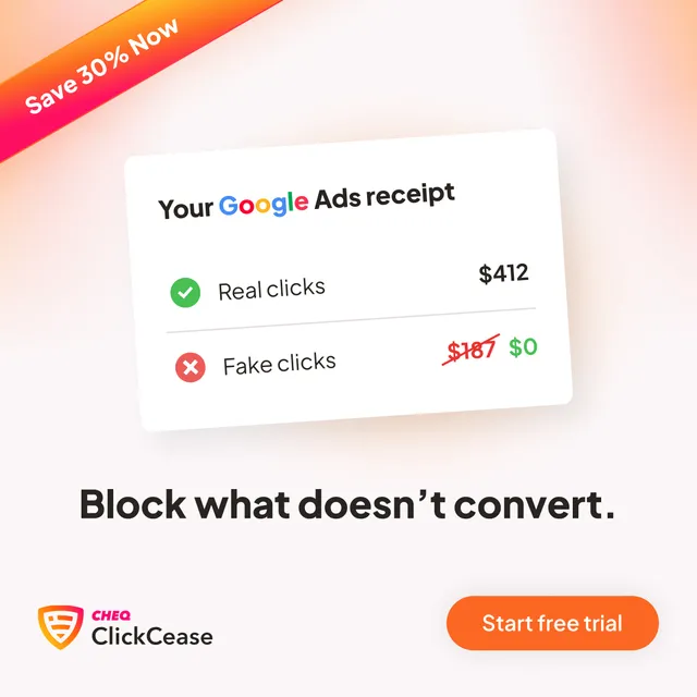 ClickCease ad creative: Traffic you can trust
