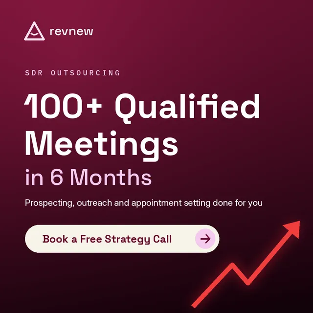 revnew.com ad creative: Best B2B SDR Outsourcing Agency