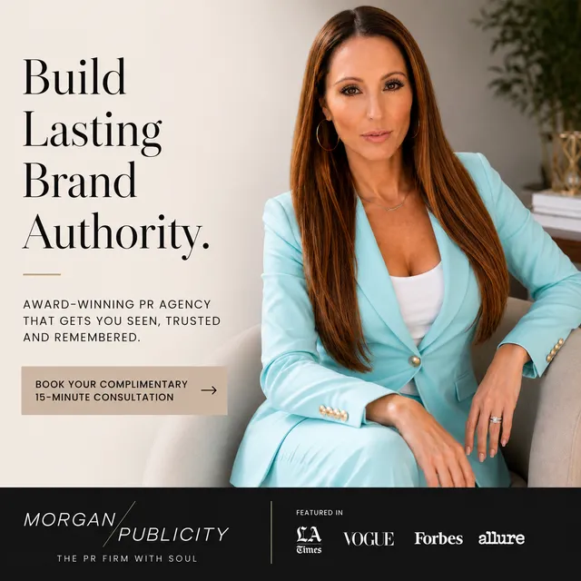 Morgan Publicity LLC ad creative: Ready to Build Lasting Media Authority?