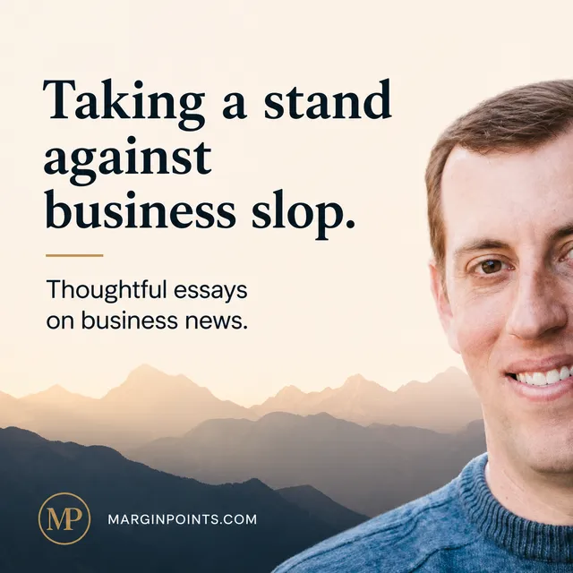 Margin Points ad creative: Margin Points - smart business newsletter