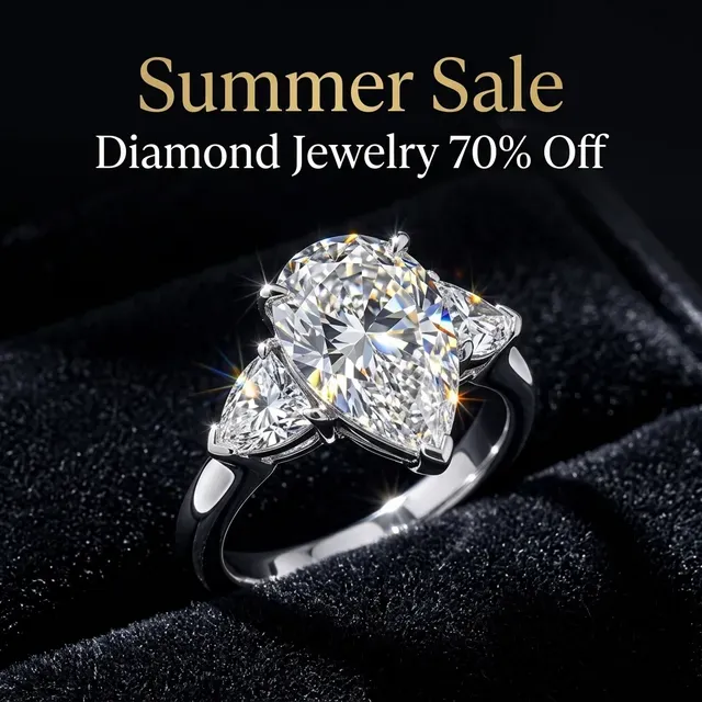 Pompeii3 ad creative: Premium Diamond Jewelry Up to 70% Off