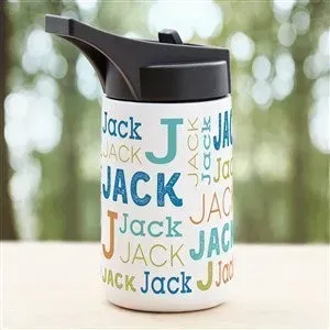 Personalization Mall ad creative: Repeating Name Personalized Double-Wall Vacuum ...