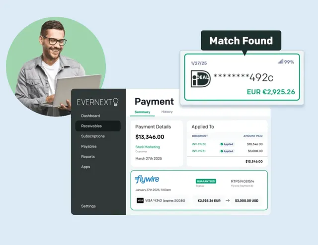 Flywire ad creative: Invoiced by Flywire: Payment Complexity Ends Here