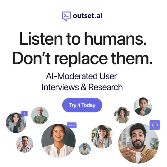 Outset ad creative: AI-Powered Market Research