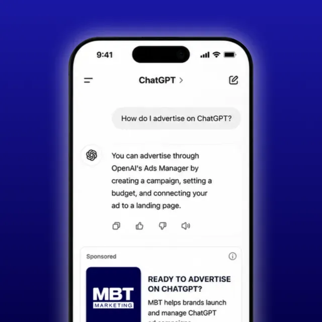 MBT Marketing ad creative: Get Your Business Seen on ChatGPT