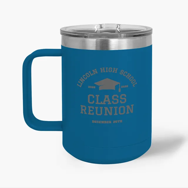 VistaPrint US ad creative: 15 oz. Travel Mugs