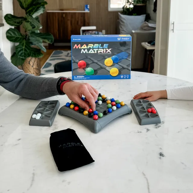 SimplyFun, LLC ad creative: Marble Matrix: Marble strategy and matching game