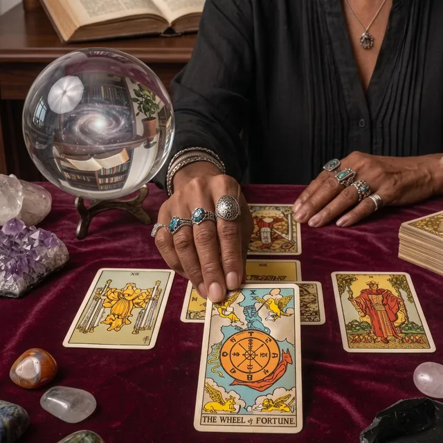 Purple Garden ad creative: Find clarity with a real psychic reading.