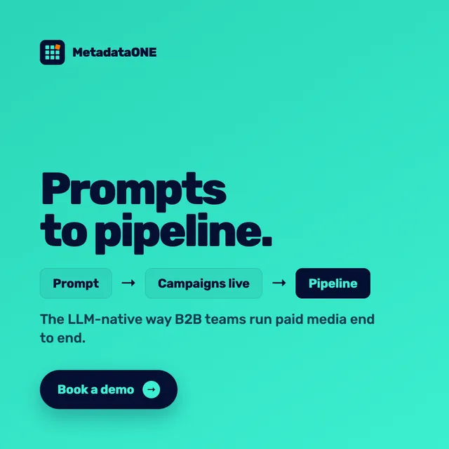Metadata Inc ad creative: Prompts to Pipeline