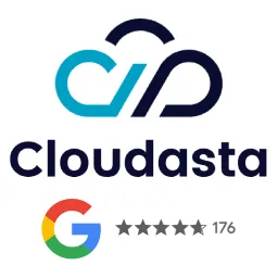 Cloudasta ad creative: Migrate from Office 365 to Google Workspace