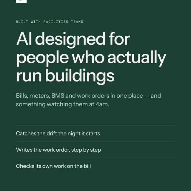 Edviro Inc. ad creative: One AI platform for bills, BMS, & work orders