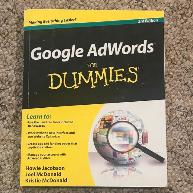 Mercari ad creative: For Dummies Google Ad Words - Books | Color: Gold