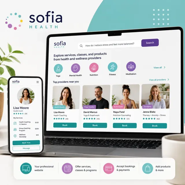 Sofia Health, LLC ad creative: Start Your Practice for FREE