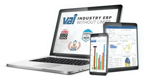 VAI ad creative: Real-Time Inventory ERP