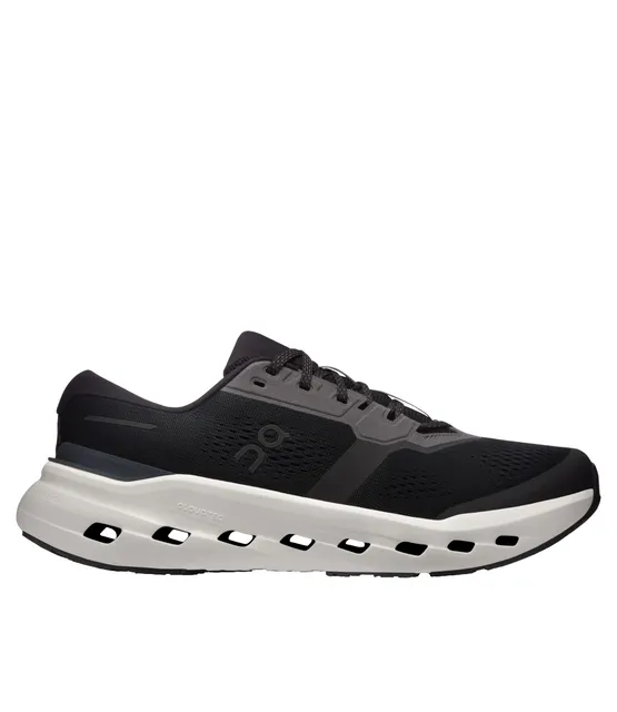 L.L.Bean ad creative: Men's On Cloudrunner 3 Running Shoes Black/Ivory 9(D), Rubber