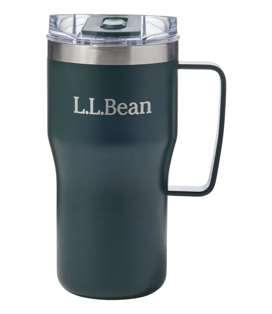 L.L.Bean ad creative: L.L.Bean Insulated Camp Mug, 20 oz. Deepest Green, Stainless Steel