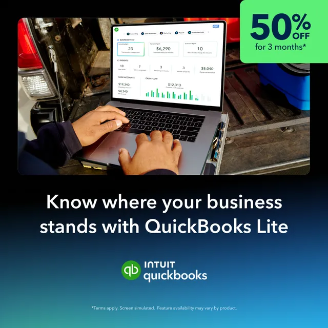 Intuit Quickbooks ad creative: Track Every Expense