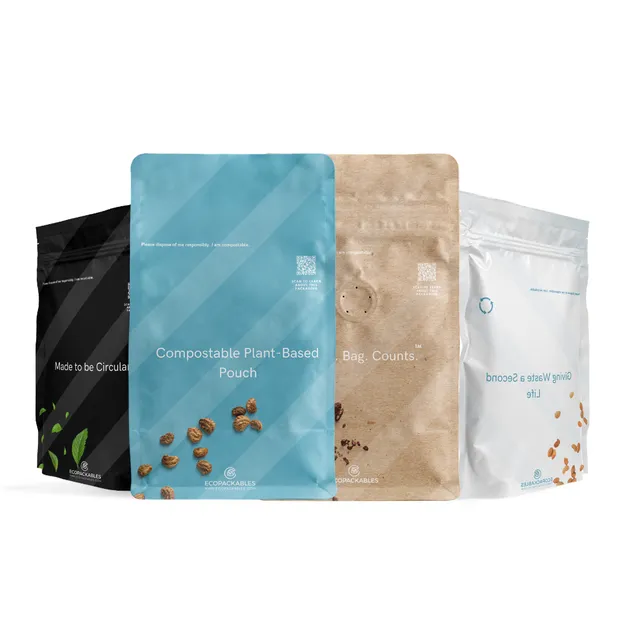 EcoPackables ad creative: Compostable & Recyclable Pouches | EcoPackables