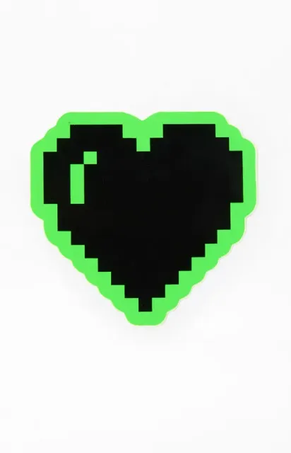 Pacsun ad creative: Apply Stickers Pixel Heart Sticker
