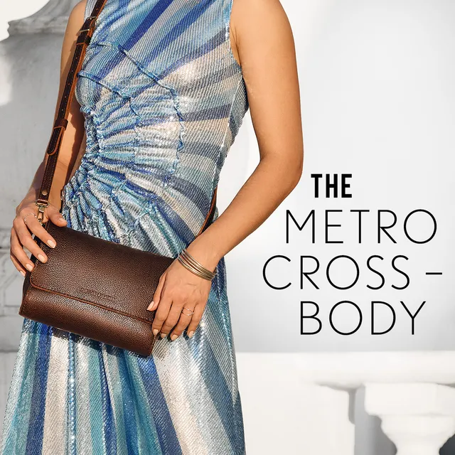 Portland Leather Goods, Inc ad creative: Metro Crossbody | Portland Leather