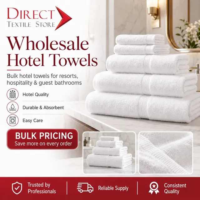 Direct Textile Store, LLC ad creative: Hotel Towels in Bulk