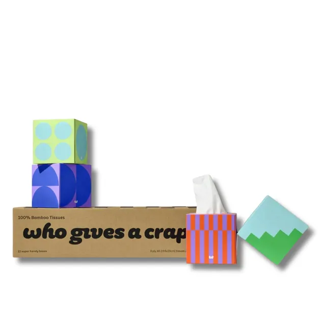 greenpaperproducts.com ad creative: Who Gives a Crap® Forest Friendly Tissues | Bamboo (Pack of 6)