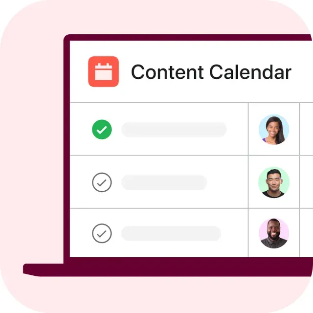 Asana ad creative: Manage your content calendars