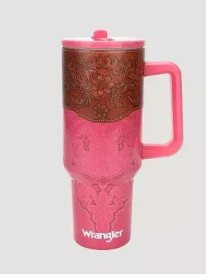 Wrangler Us ad creative: Wrangler 40 oz Tumbler With Flip Lid Mountain
