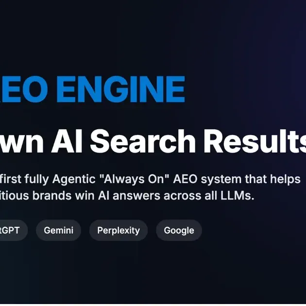 AEO ENGINE LLC ad creative: Is AI recommending your brand or a competitor?