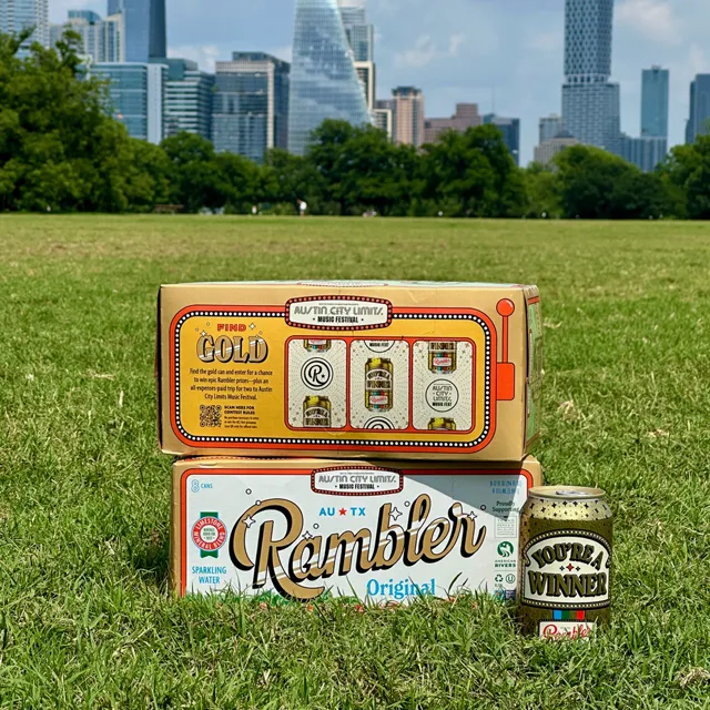 Rambler Sparkling Water ad creative: Find Rambler Gold