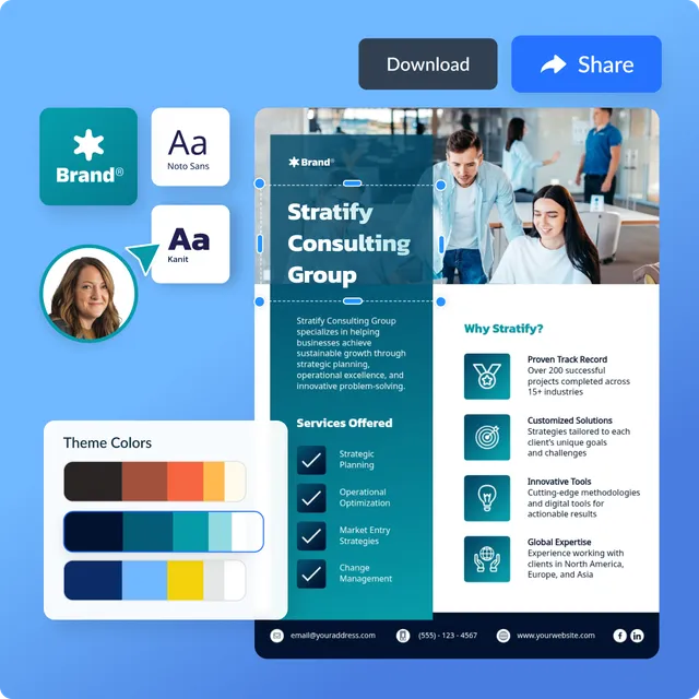 Visme ad creative: Designing effective one pager documents