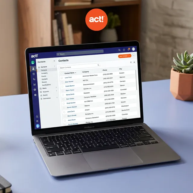 Act! LLC ad creative: The CRM Built for SMBs