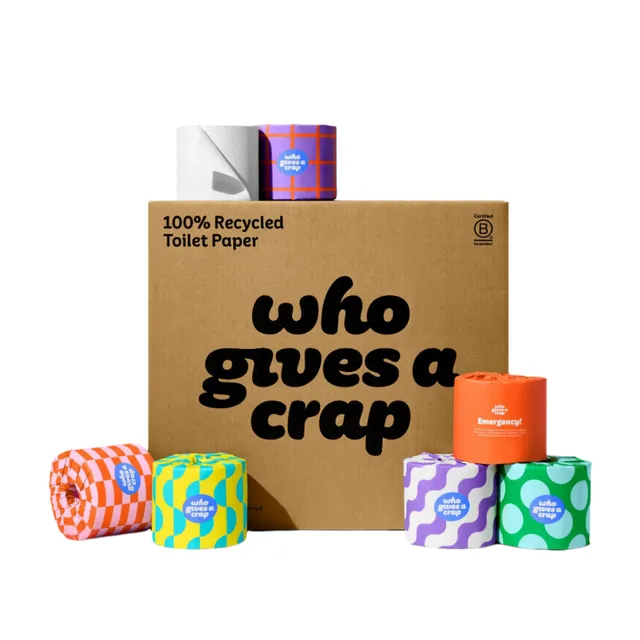 greenpaperproducts.com ad creative: Recycled Toilet Paper | Who Gives a Crap® (Pack of 3 Rolls)