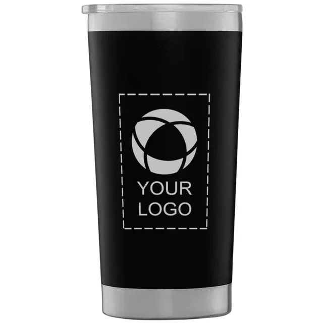 VistaPrint US ad creative: Alpine Double-Wall Stainless Steel Tumbler – 19 oz.
