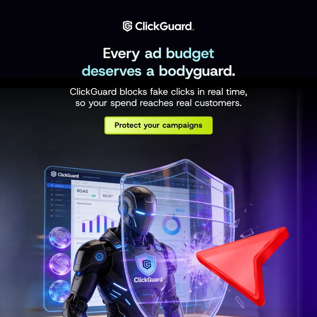clickguard.com ad creative: Click Fraud Shield for PPC Agencies