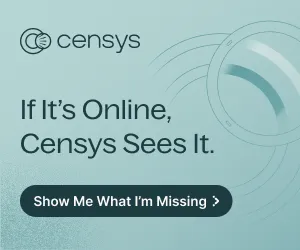 Censys, Inc. ad creative: Censys Sees It All