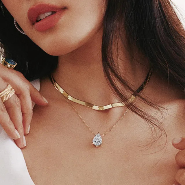 Brilliant Earth ad creative: 14K Gold Necklaces