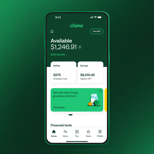 Chime ad creative: Simple Online Finance