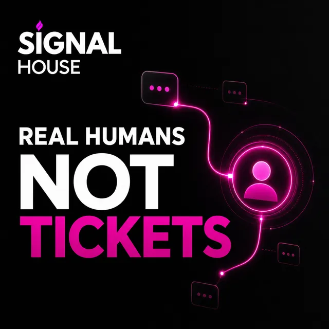 Signal House, LLC ad creative: Real Humans, Real Help