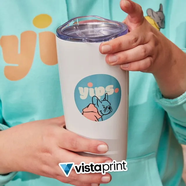 vistaprint.com ad creative: Sip on the go