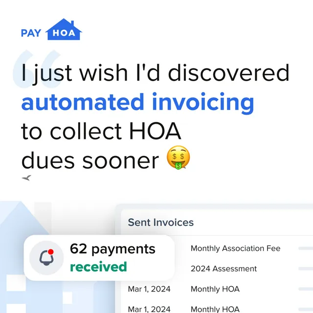 PayHOA, Inc. ad creative: Simple HOA Software