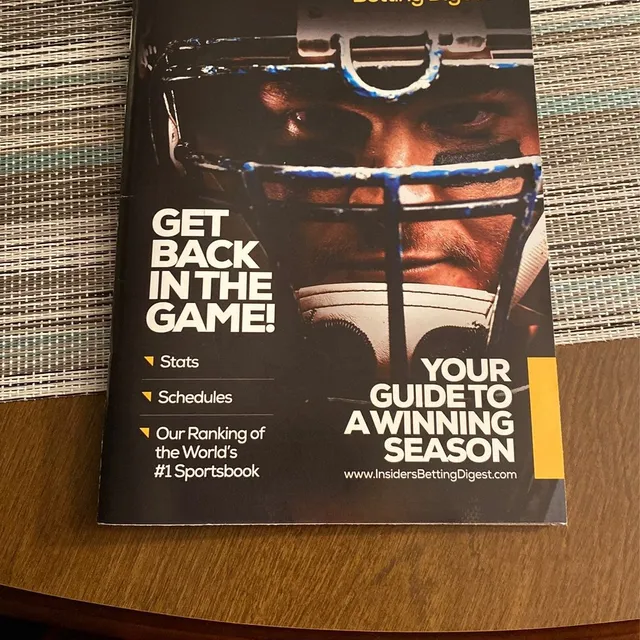 Mercari ad creative: Magazine Betting Digest 2021 College And Pro Insiders - New Books | Color: Black