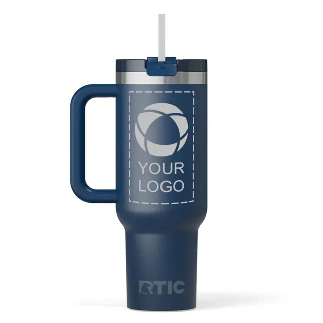 VistaPrint US ad creative: RTIC® Road Trip Tumbler With Straw – 40 oz.