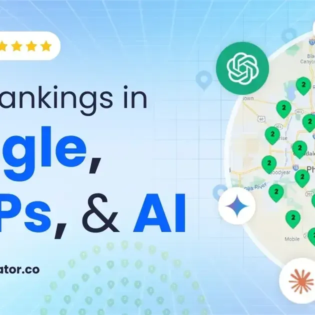 Local Dominator ad creative: Track your GBP and AI visibility