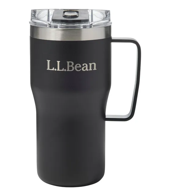 L.L.Bean ad creative: L.L.Bean Insulated Camp Mug, 20 oz. Black, Stainless Steel