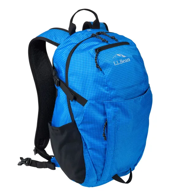L.L.Bean ad creative: L.L.Bean Stowaway Pack, Print Medium Blue Grid