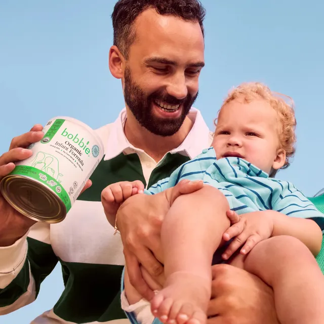 hibobbie.com ad creative: Grass-Fed Organic Milk