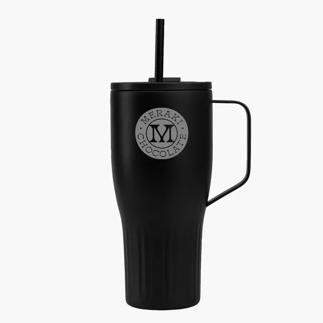 VistaPrint ad creative: Jorix Stainless Steel Tumbler with Straw – 30 oz.