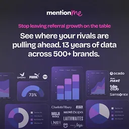 Mention Me ad creative: Stop flatlining. Start growing with referrals.
