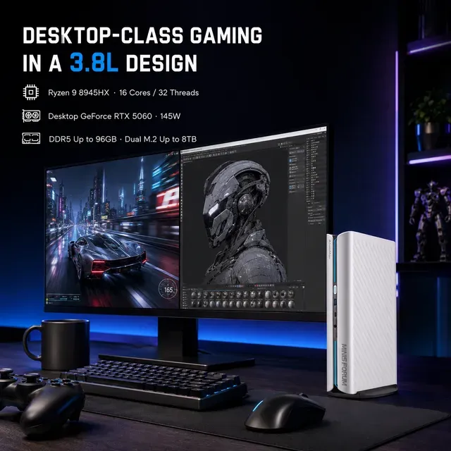 Minisforum ad creative: Desktop-Class RTX 5060 Gaming